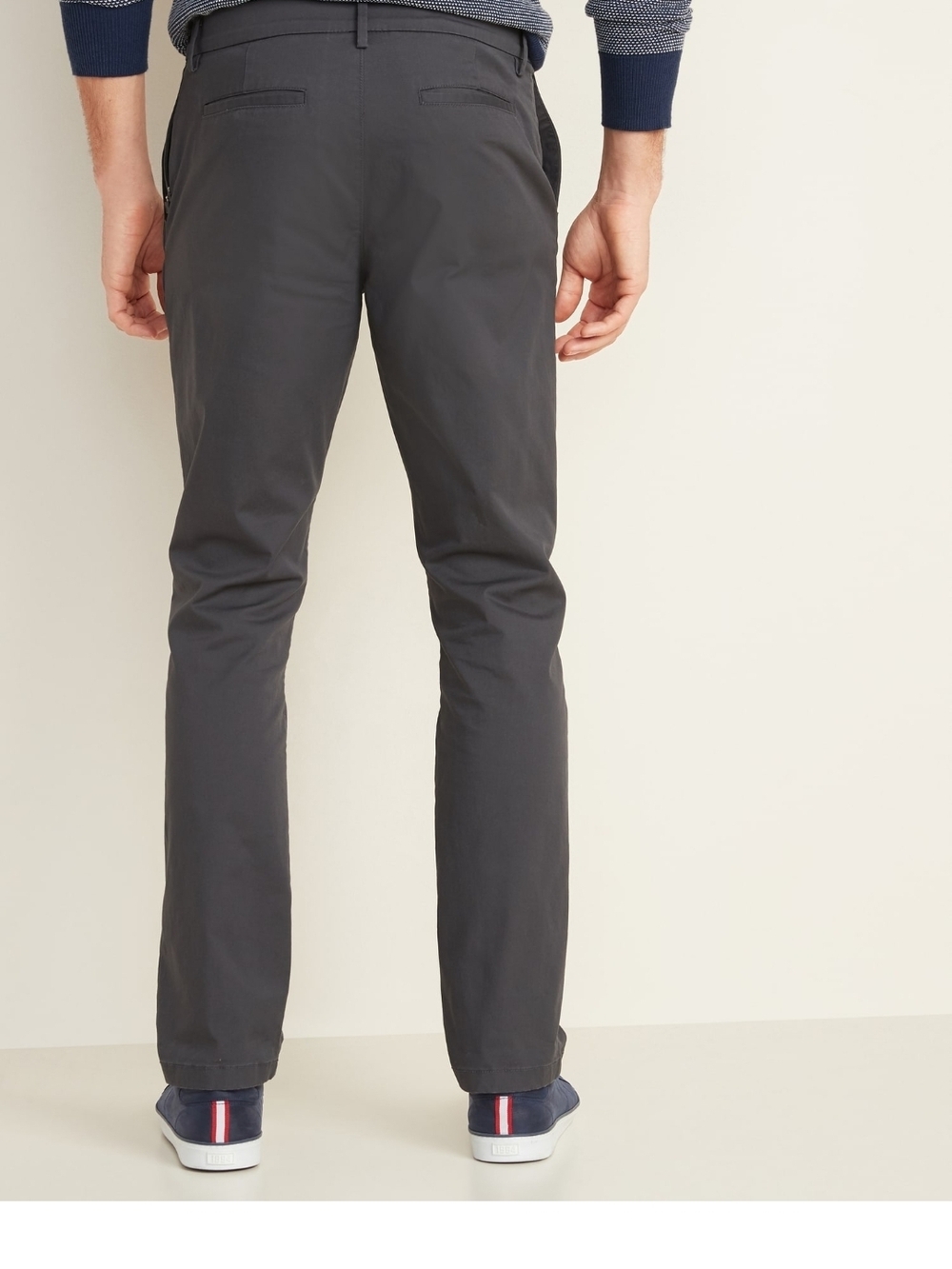 Old Navy NEW Ultimate Tech Slim Built-In Flex Chino Pants - Panther Gray 38x30 - Picture 3 of 12